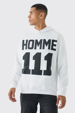 boohooMAN 111 Homme Print Hoodie | UK| Hoodies & Sweatshirts