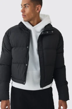 boohooMAN 3 In 1 Longline Puffer With Detachable Bag In | UK| Coats & Jackets