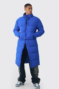 boohooMAN 3 In 1 Longline Puffer With Detachable Bag In | UK| Coats & Jackets