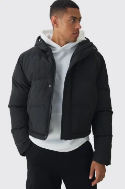 boohooMAN 2 In 1 Zip Off Longline Puffer Coat In | UK| Coats & Jackets