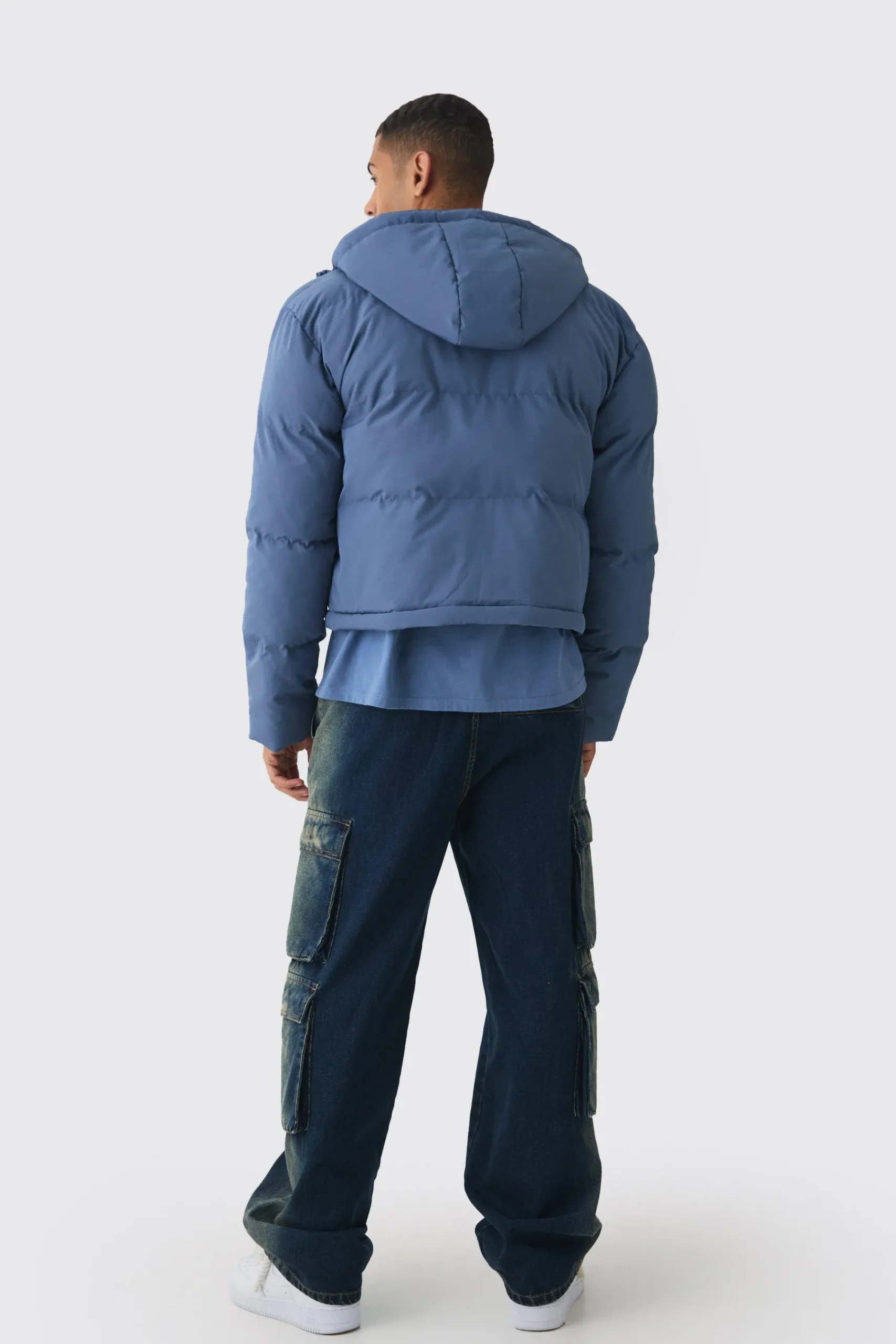 boohooMAN 2 In 1 Zip Off Longline Puffer Coat In | UK| Coats & Jackets