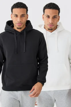 boohooMAN 2 Pack Basic Over The Head Hoodie | UK| Hoodies & Sweatshirts