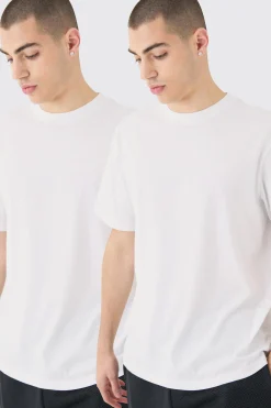 2 Pack Basic T-shirt | UK^boohooMAN Best