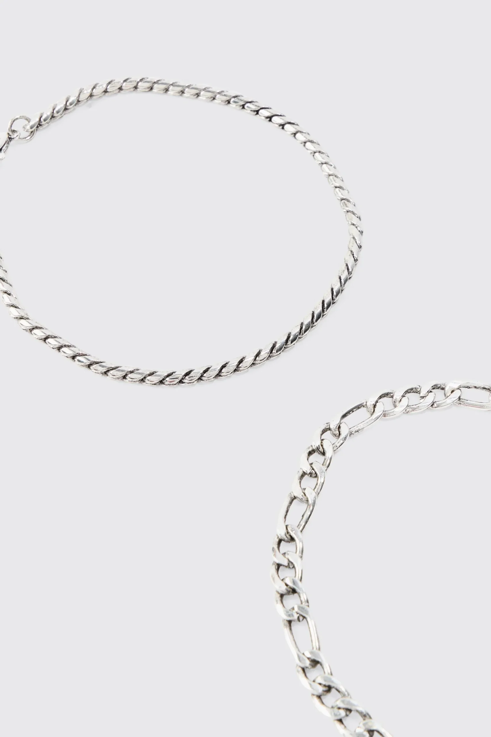 boohooMAN 2 Pack Chain Bracelets In | UK| Jewellery & Watches