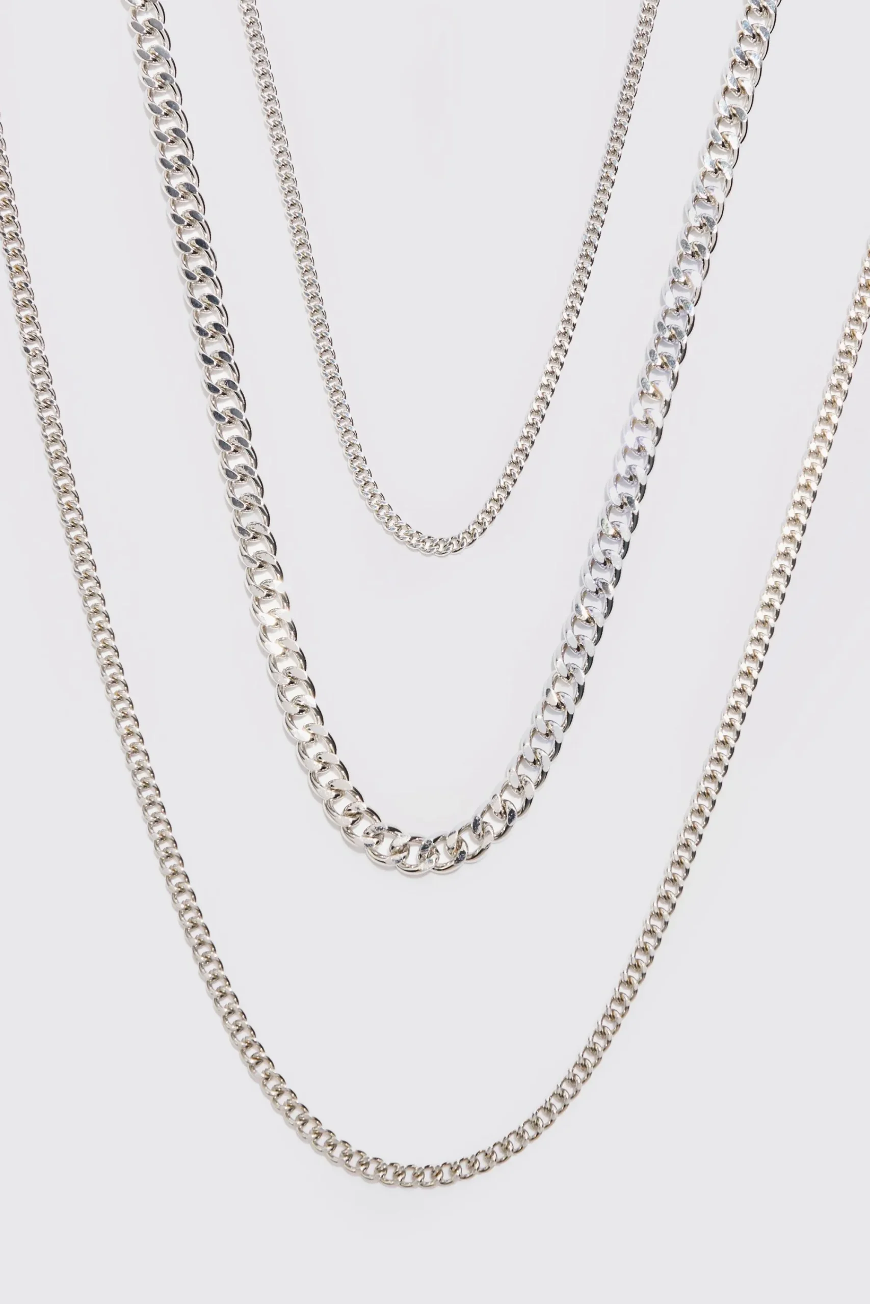 boohooMAN 3 Pack Chain Necklace In | UK| Jewellery & Watches
