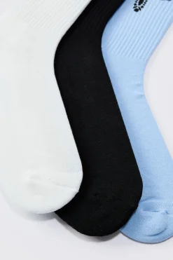 boohooMAN 3 Pack Cross Graphic Ribbed Socks | UK| Underwear & Socks|Underwear & Socks