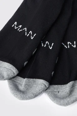 boohooMAN 3 Pack Man Active Gym Cushioned Trainer Sock | UK| Underwear & Socks|Underwear & Socks