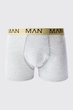 boohooMAN 5 Pack Man Dash Gold Waistband Boxers | UK| Underwear & Socks|Underwear & Socks