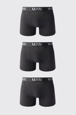 boohooMAN 3 Pack Man Dash Mid Length Trunks | UK| Underwear & Socks|Underwear & Socks