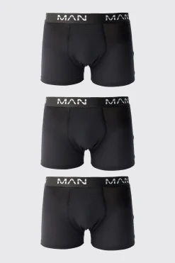 boohooMAN 3 Pack Man Dash Mid Length Trunks | UK| Underwear & Socks|Underwear & Socks