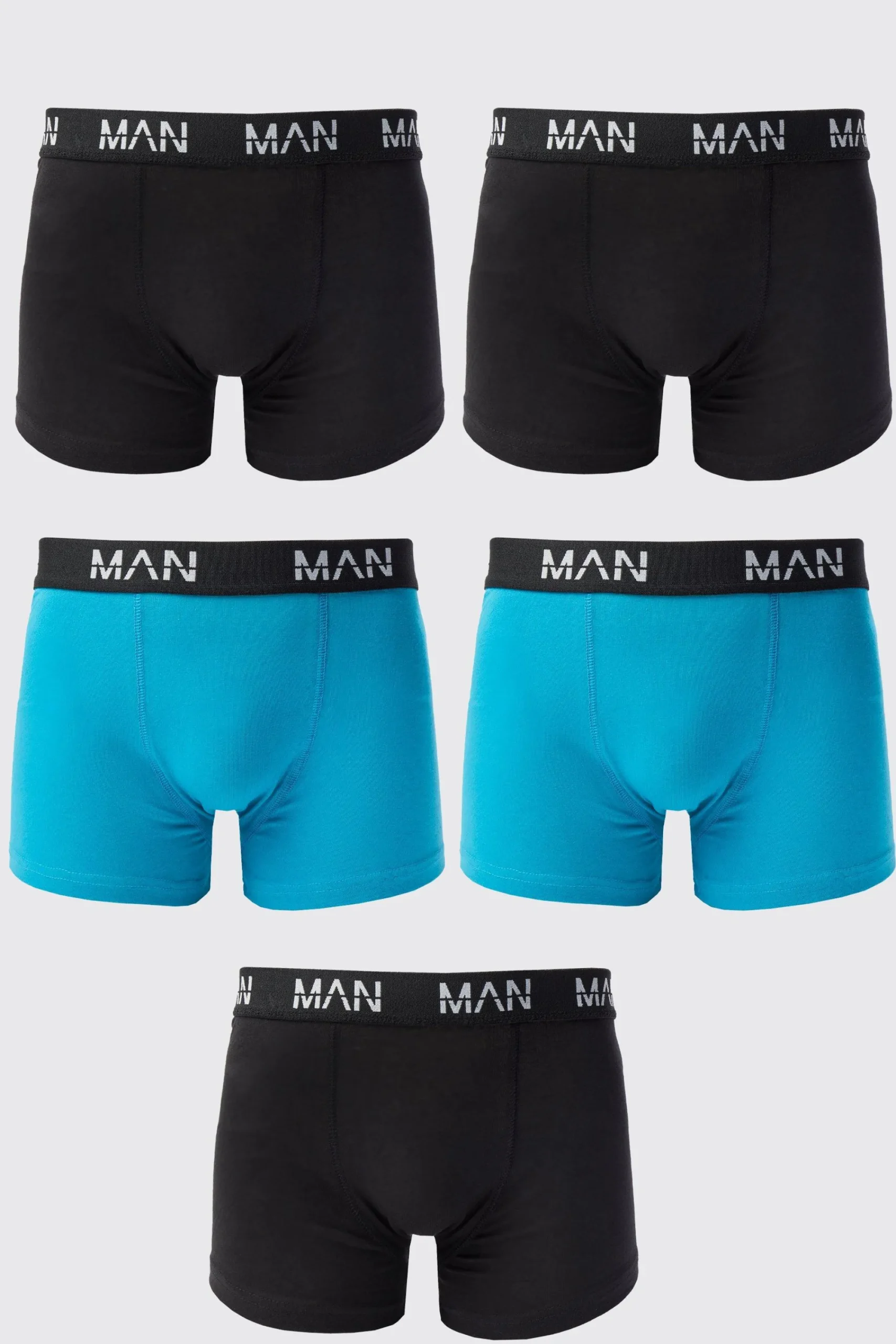 boohooMAN 5 Pack Man Dash Mixed Trunks | UK| Underwear & Socks|Underwear & Socks