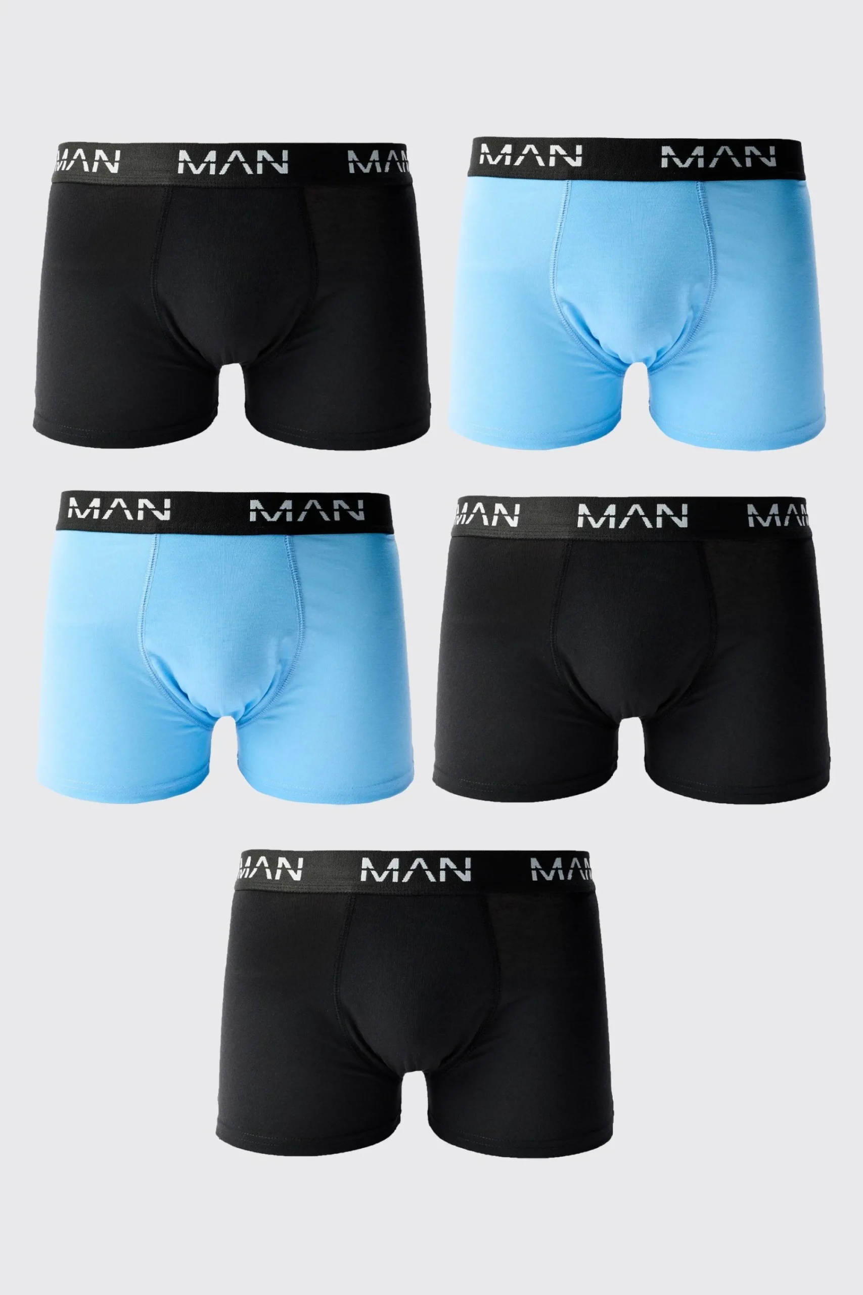 boohooMAN 5 Pack Man Dash Mixed Trunks | UK| Underwear & Socks|Underwear & Socks