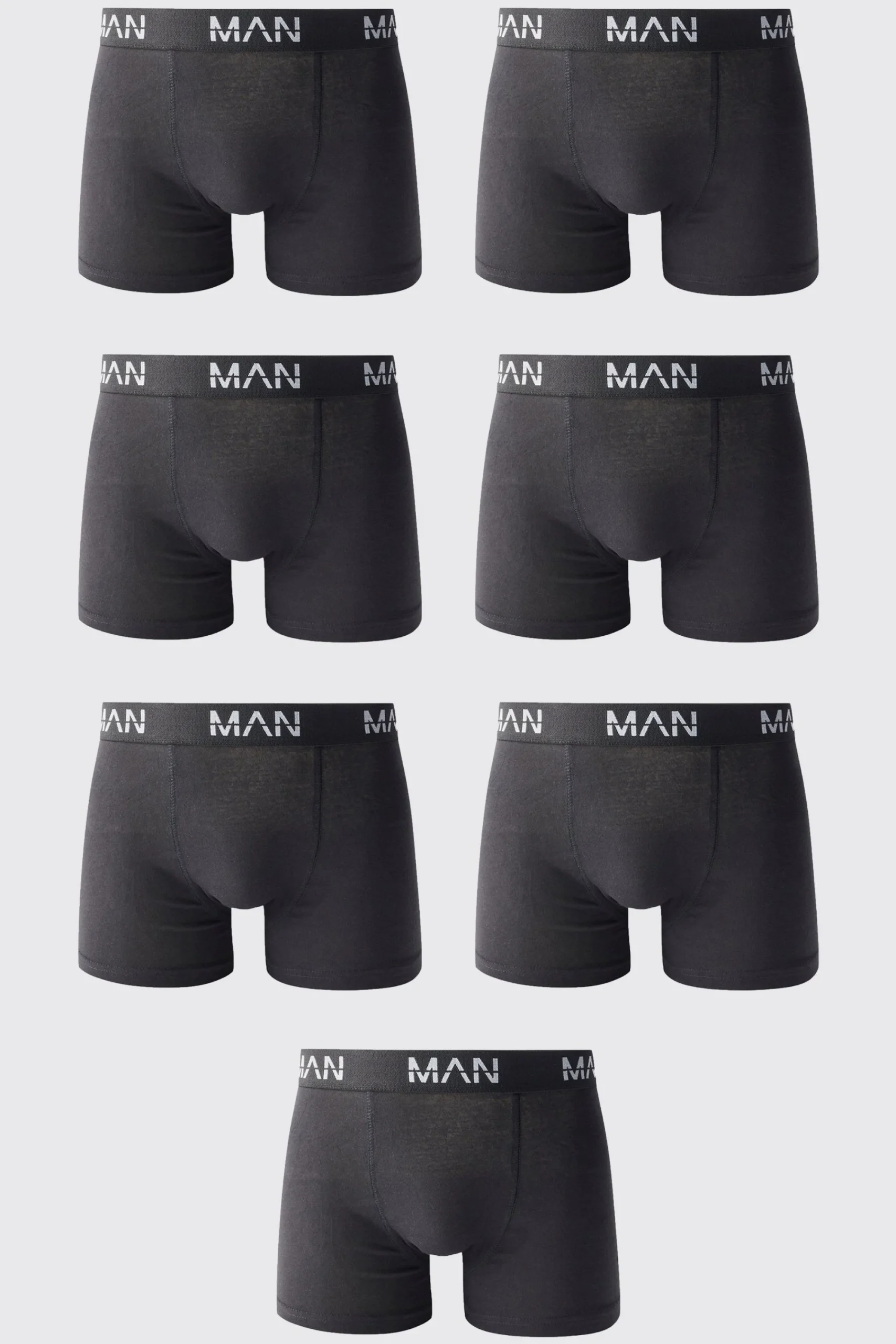boohooMAN 7 Pack Man Dash Repeat Classic Trunks | UK| Underwear & Socks|Underwear & Socks