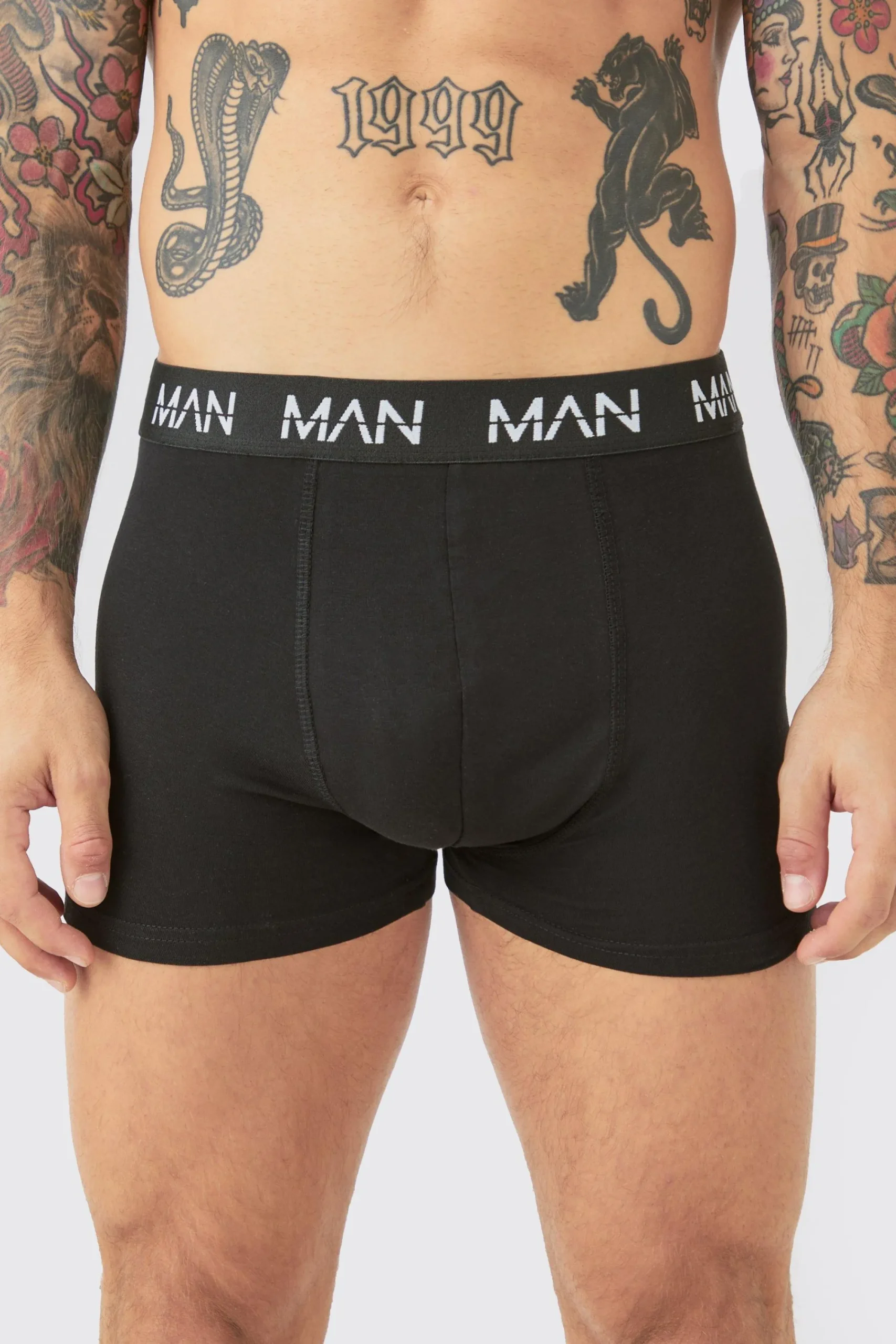 boohooMAN 5 Pack Man Dash Repeat Classic Trunks | UK| Underwear & Socks|Underwear & Socks