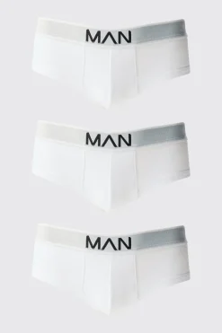 boohooMAN 3 Pack Man Logo Briefs | UK| Underwear & Socks|Underwear & Socks