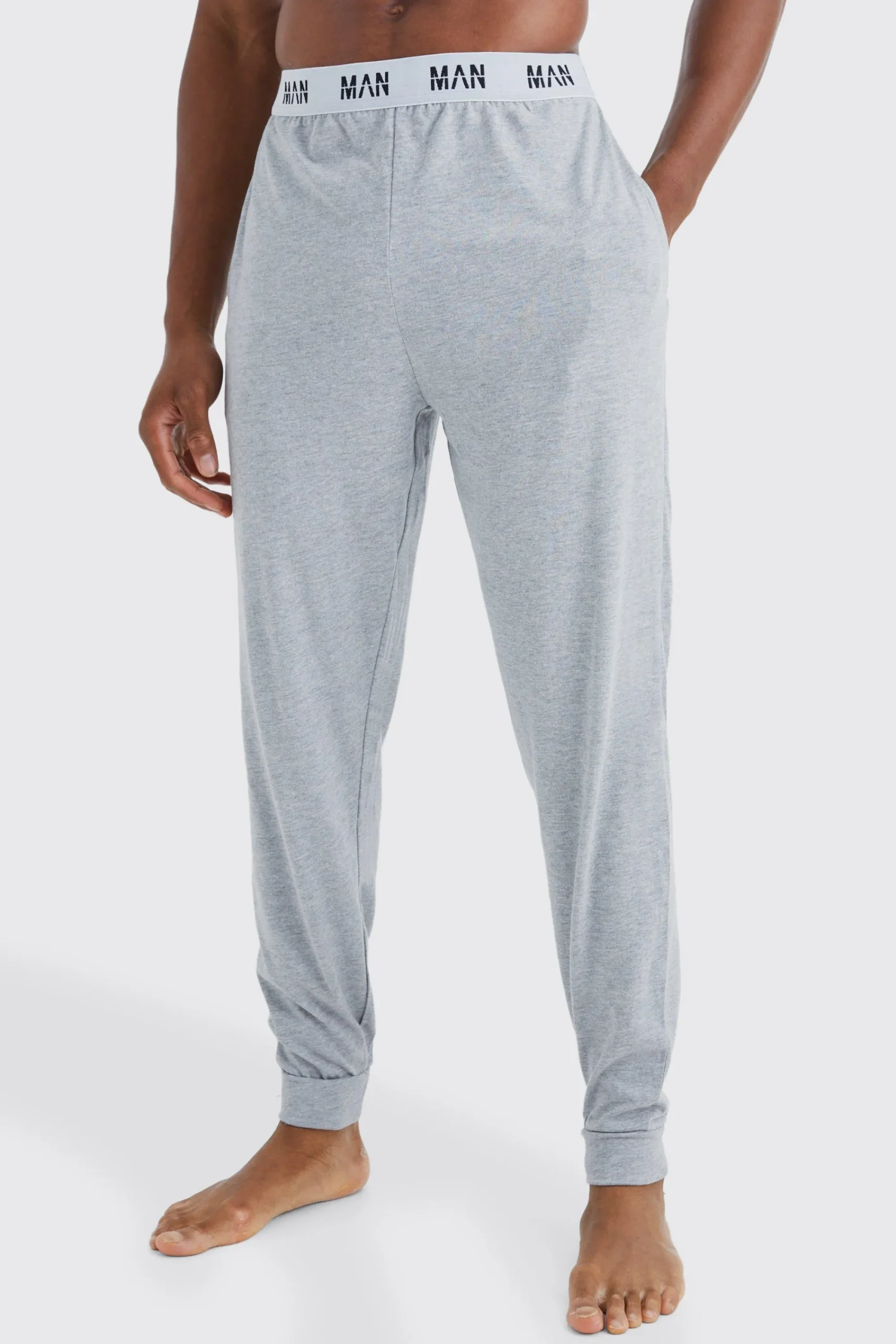 boohooMAN 2 Pack Man Lounge Cuffed Jogger | UK| Loungewear|Trousers