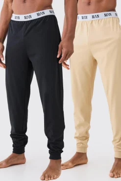 boohooMAN 2 Pack Man Lounge Cuffed Jogger | UK| Loungewear