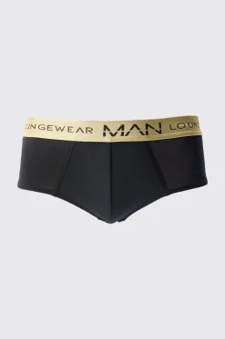 boohooMAN 5 Pack Man Lounge Gold Waistband Briefs | UK| Underwear & Socks|Underwear & Socks
