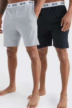 boohooMAN 2 Pack Man Loungewear Shorts | UK| Loungewear|Trousers