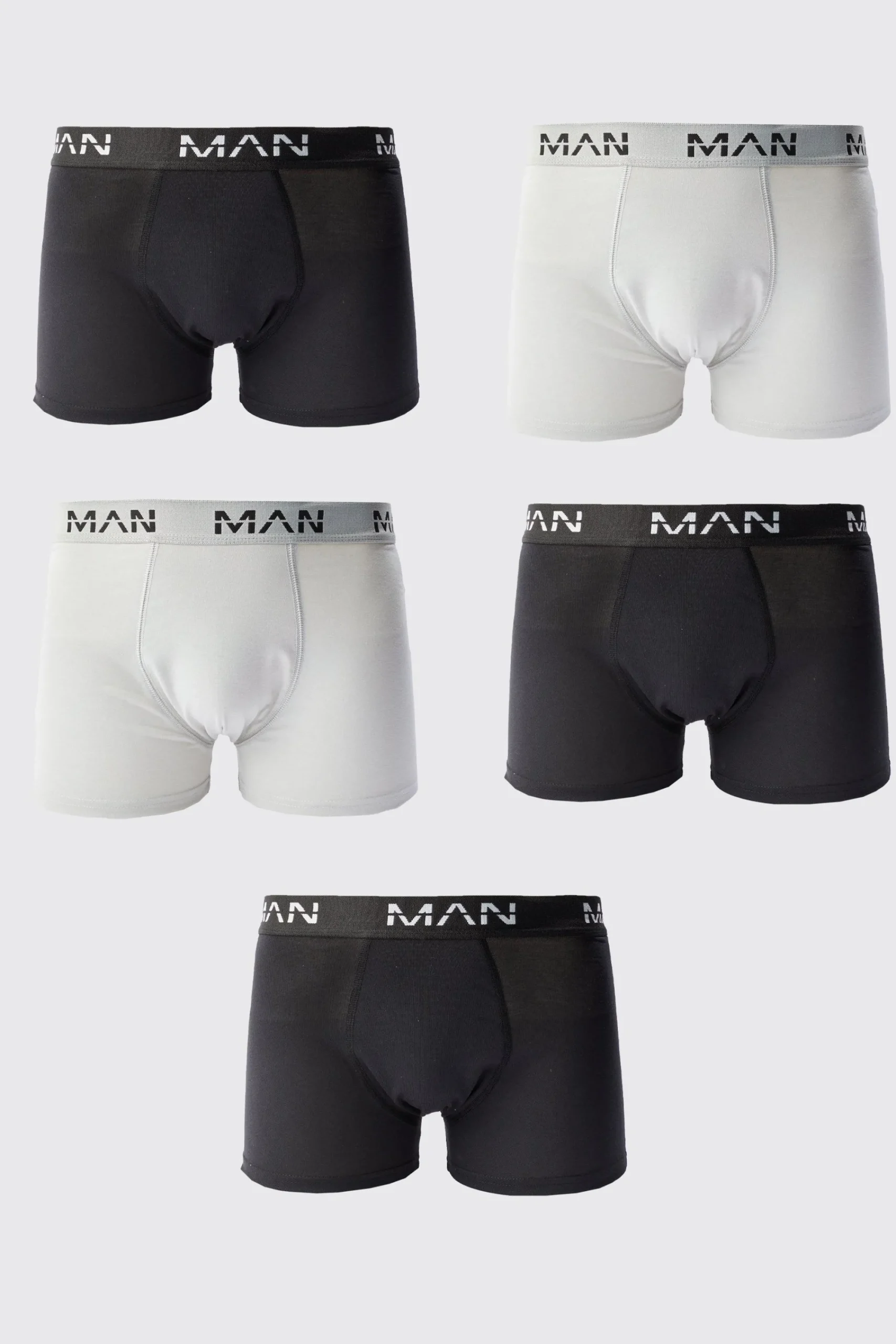 boohooMAN 5 Pack Man Mixed Colour Trunks | UK| Underwear & Socks|Underwear & Socks