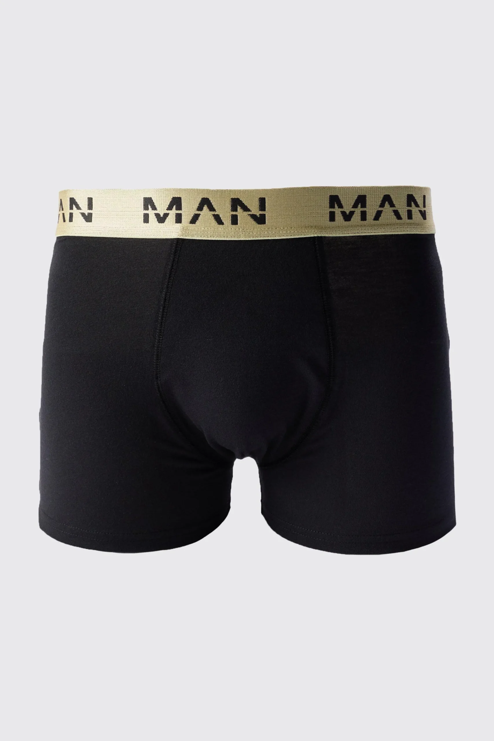 boohooMAN 3 Pack Man Roman Gold Waistband Boxers In | UK| Underwear & Socks|Underwear & Socks