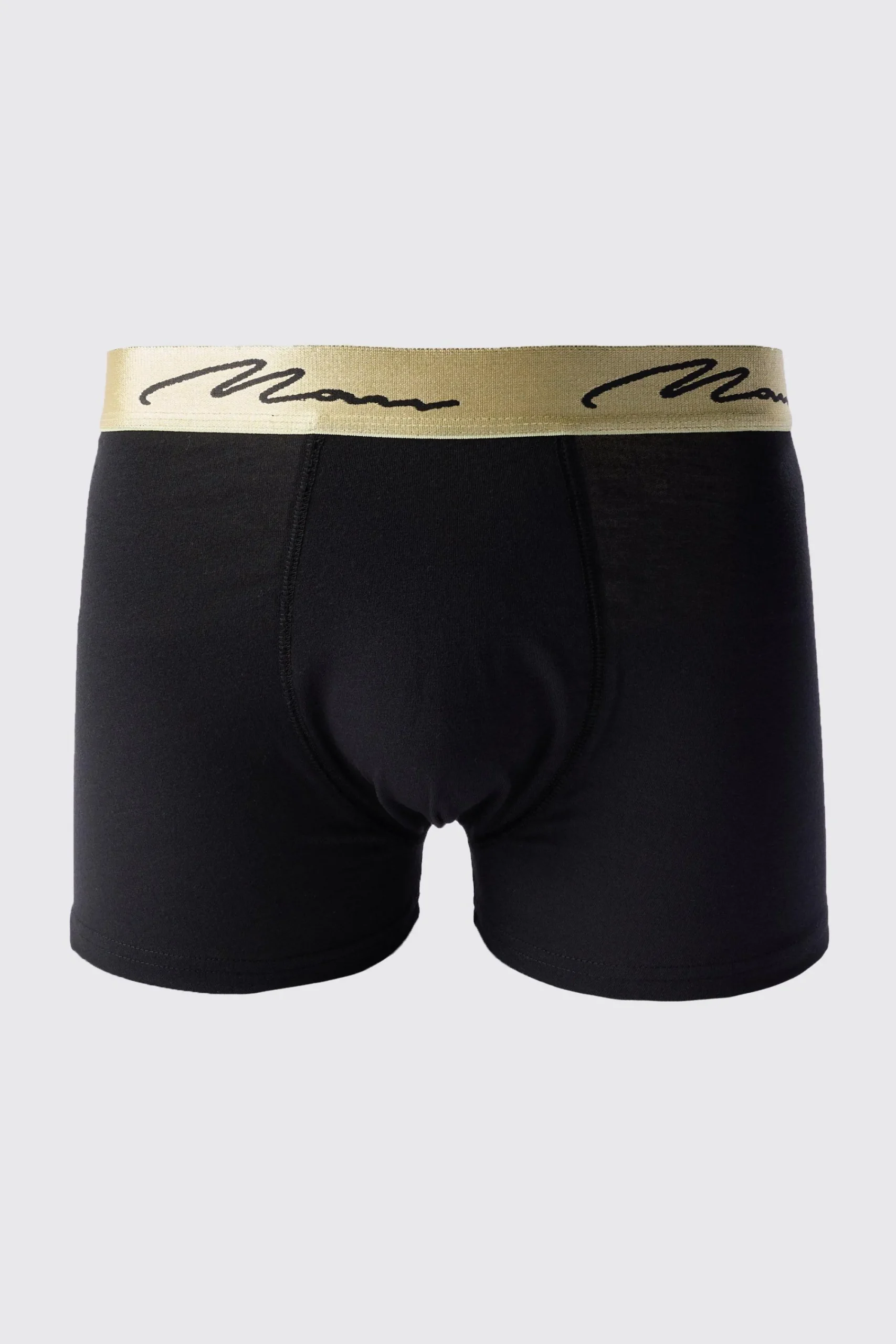 boohooMAN 5 Pack Man Signature Gold Waistband Boxers In | UK| Underwear & Socks|Underwear & Socks