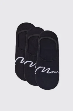boohooMAN 3 Pack Man Signature Invisible Socks | UK| Underwear & Socks|Underwear & Socks