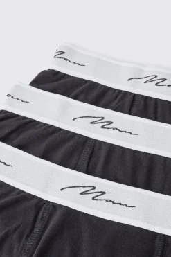 boohooMAN 3 Pack Man Signature Trunks | UK| Underwear & Socks|Underwear & Socks