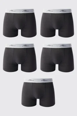 boohooMAN 5 Pack Man Signature Trunks | UK| Underwear & Socks|Underwear & Socks