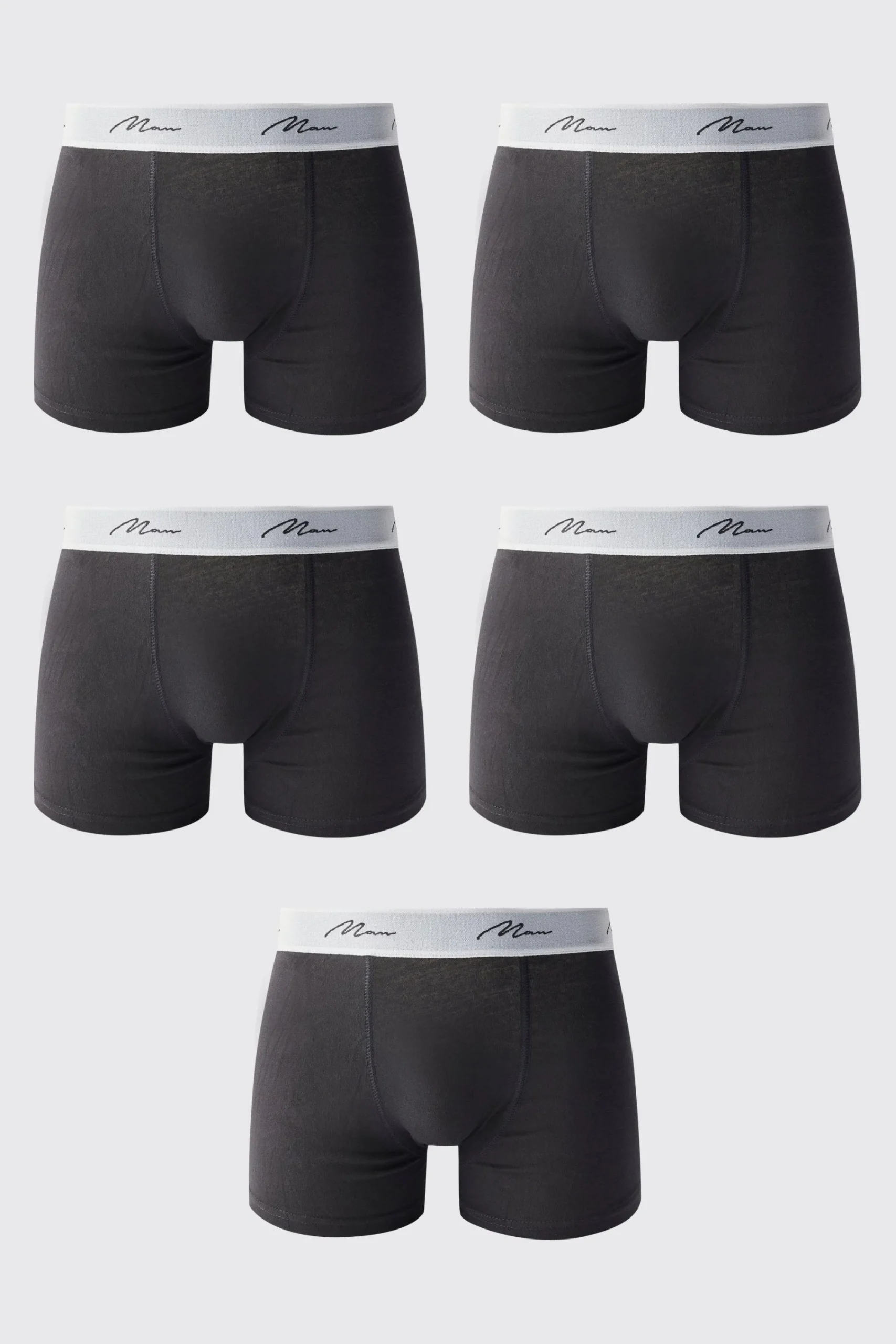 boohooMAN 5 Pack Man Signature Trunks | UK| Underwear & Socks|Underwear & Socks