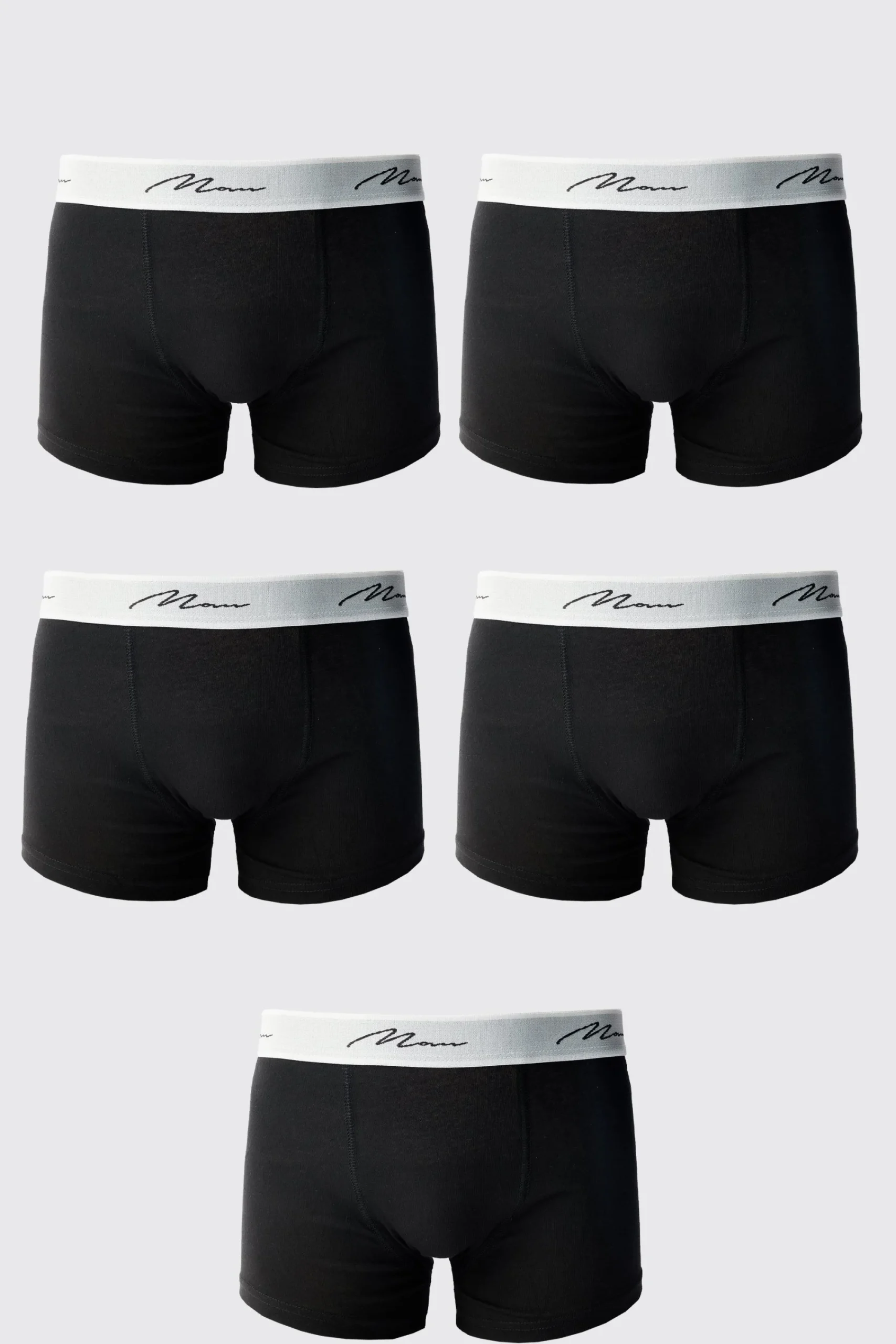 boohooMAN 5 Pack Man Signature Trunks | UK| Underwear & Socks|Underwear & Socks