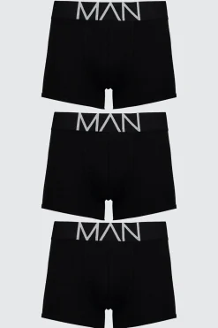boohooMAN 3 Pack MAN Trunks | UK| Underwear & Socks|Underwear & Socks