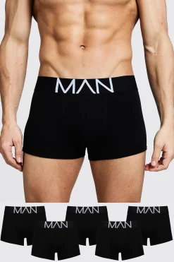 boohooMAN 5 Pack MAN Trunks | UK| Underwear & Socks|Underwear & Socks