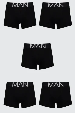 boohooMAN 5 Pack MAN Trunks | UK| Underwear & Socks|Underwear & Socks