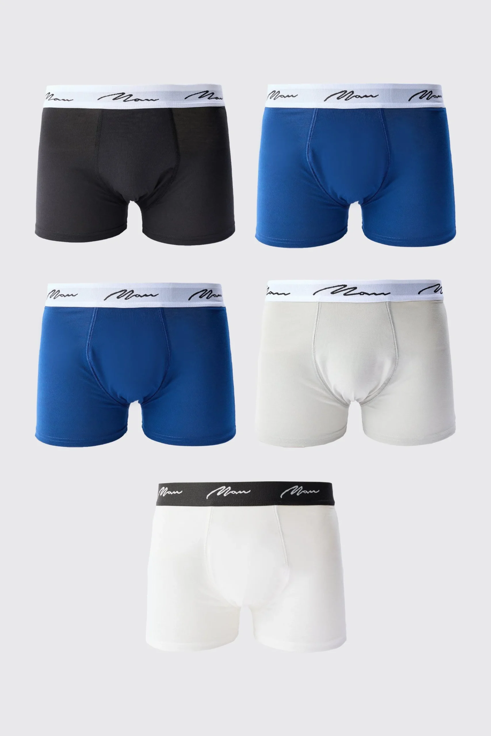 boohooMAN 7 Pack Mixed Colour Man Trunks | UK| Underwear & Socks|Underwear & Socks