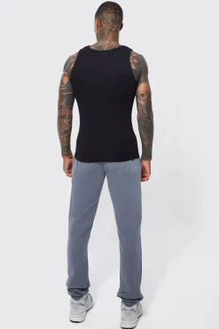 2 Pack Muscle Fit Ribbed Vest | UK^boohooMAN Discount