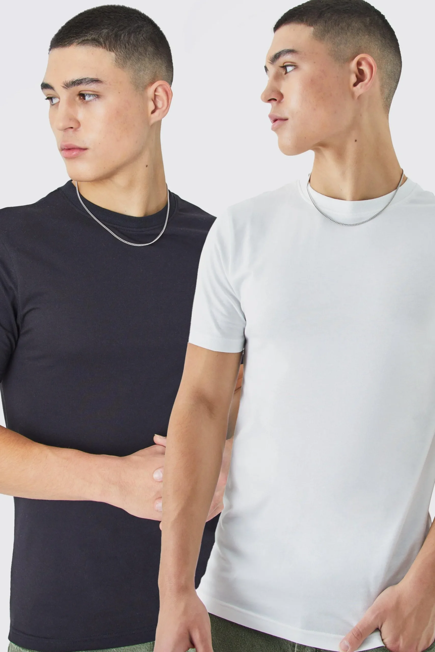 2 Pack Muscle Fit T-shirt | UK^boohooMAN Hot