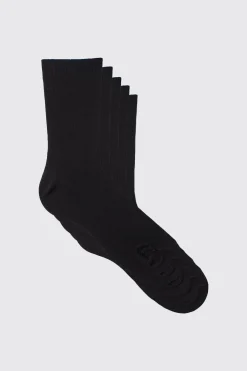 boohooMAN 5 Pack Plain Socks | UK| Underwear & Socks|Underwear & Socks