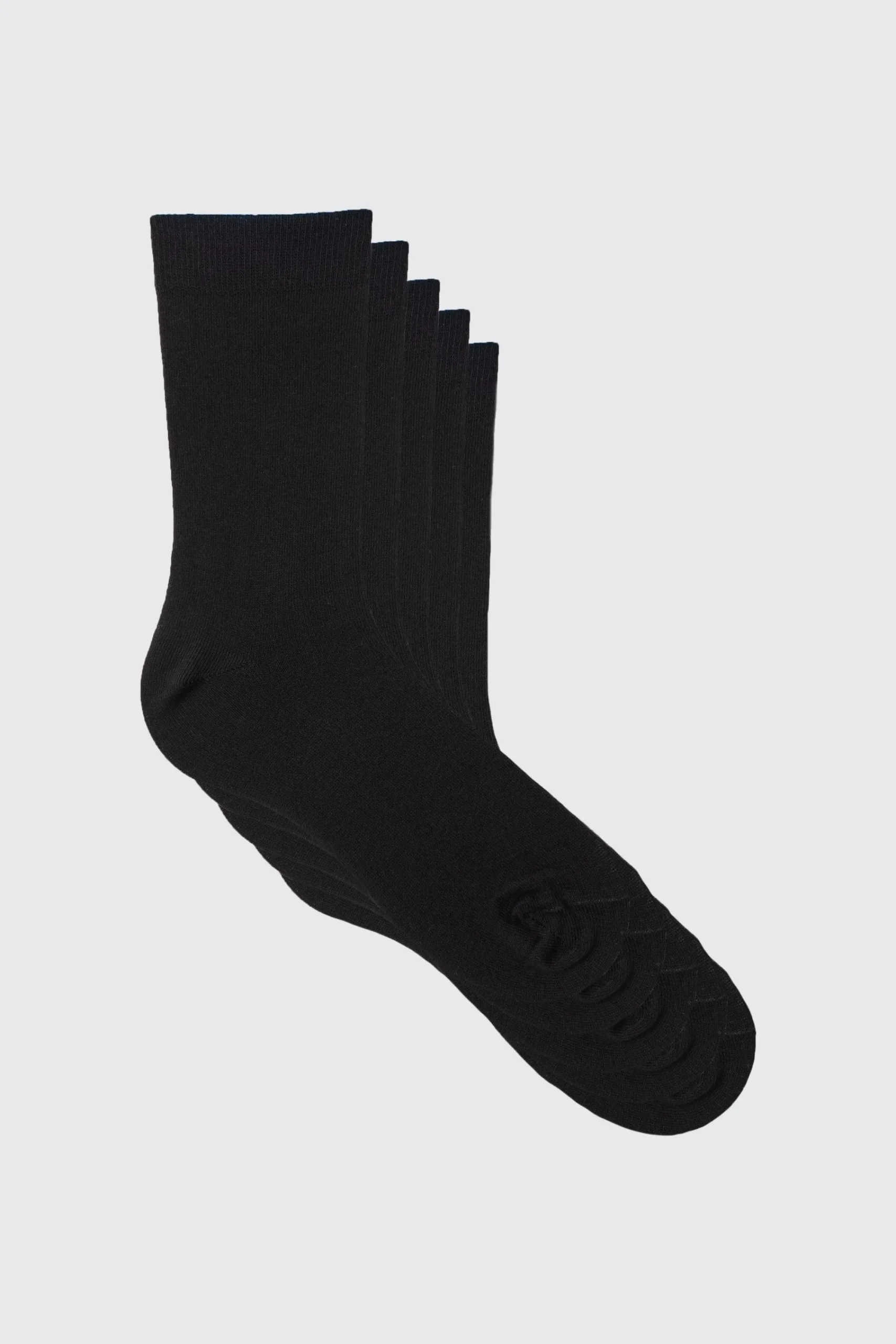 boohooMAN 5 Pack Plain Socks | UK| Underwear & Socks|Underwear & Socks