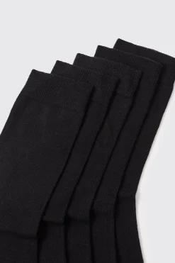 boohooMAN 5 Pack Plain Socks | UK| Underwear & Socks|Underwear & Socks