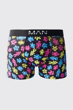 boohooMAN 3 Pack Retro Game Print Boxers | UK| Underwear & Socks|Underwear & Socks