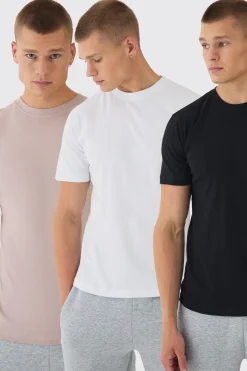 3 Pack Slim Fit T-shirt | UK^boohooMAN Outlet