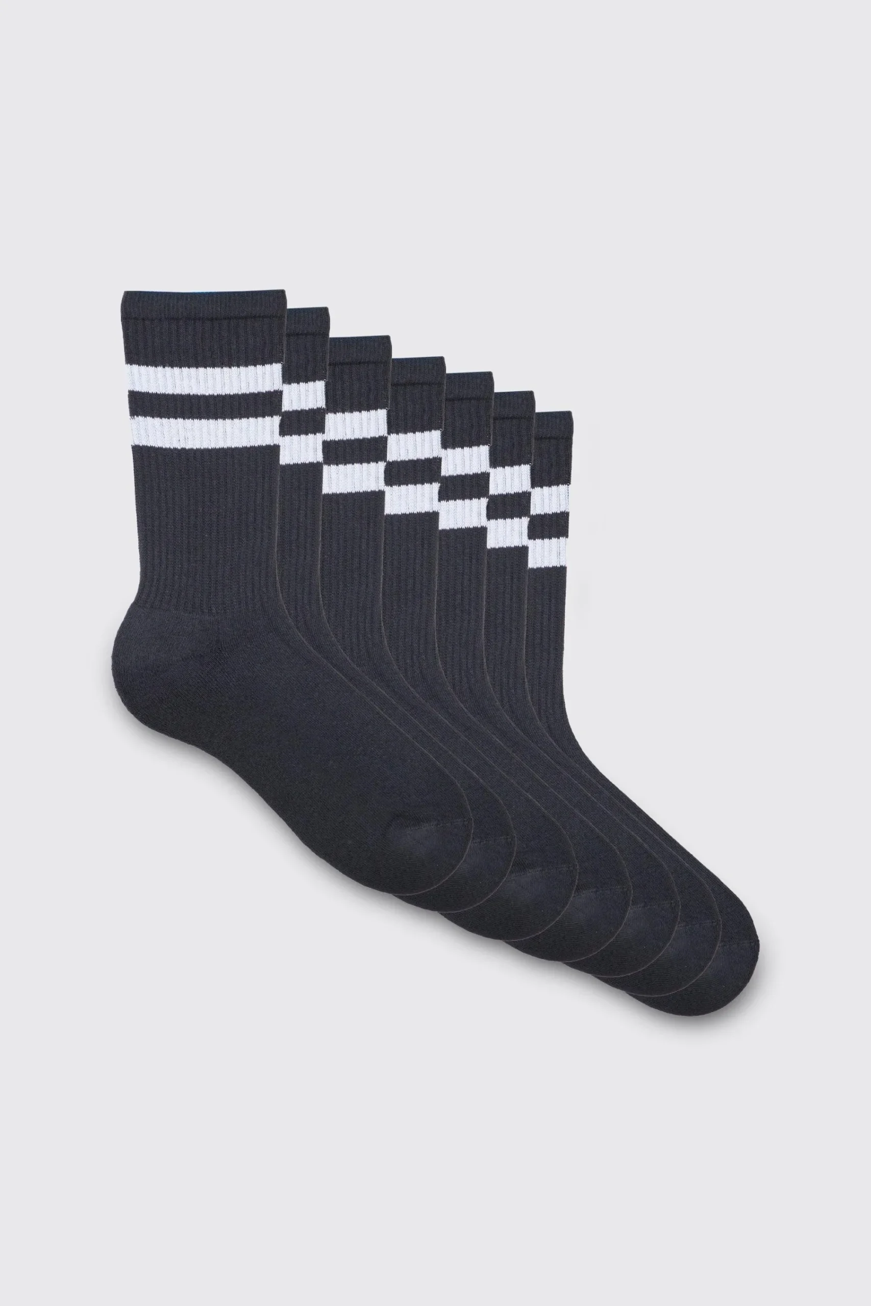 boohooMAN 5 Pack Sport Stripe Socks | UK| Underwear & Socks|Underwear & Socks