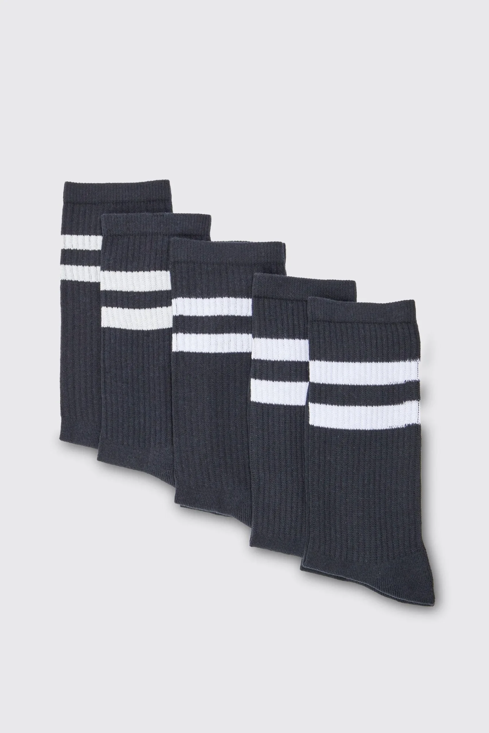 boohooMAN 5 Pack Sport Stripe Socks | UK| Underwear & Socks|Underwear & Socks