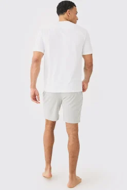 boohooMAN 2 Pack T-shirt & Short Lounge Set | UK| Loungewear|Sets & Co-Ords