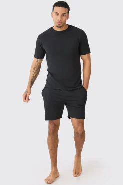 boohooMAN 2 Pack T-shirt & Short Lounge Set | UK| Loungewear|Sets & Co-Ords