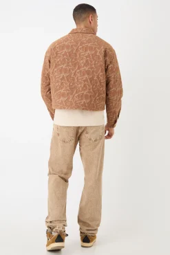 boohooMAN Abstract Patterned Boxy Jacket | UK| Coats & Jackets