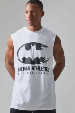 Active Batman Athletics License Reg Fit Tank | UK^boohooMAN Clearance