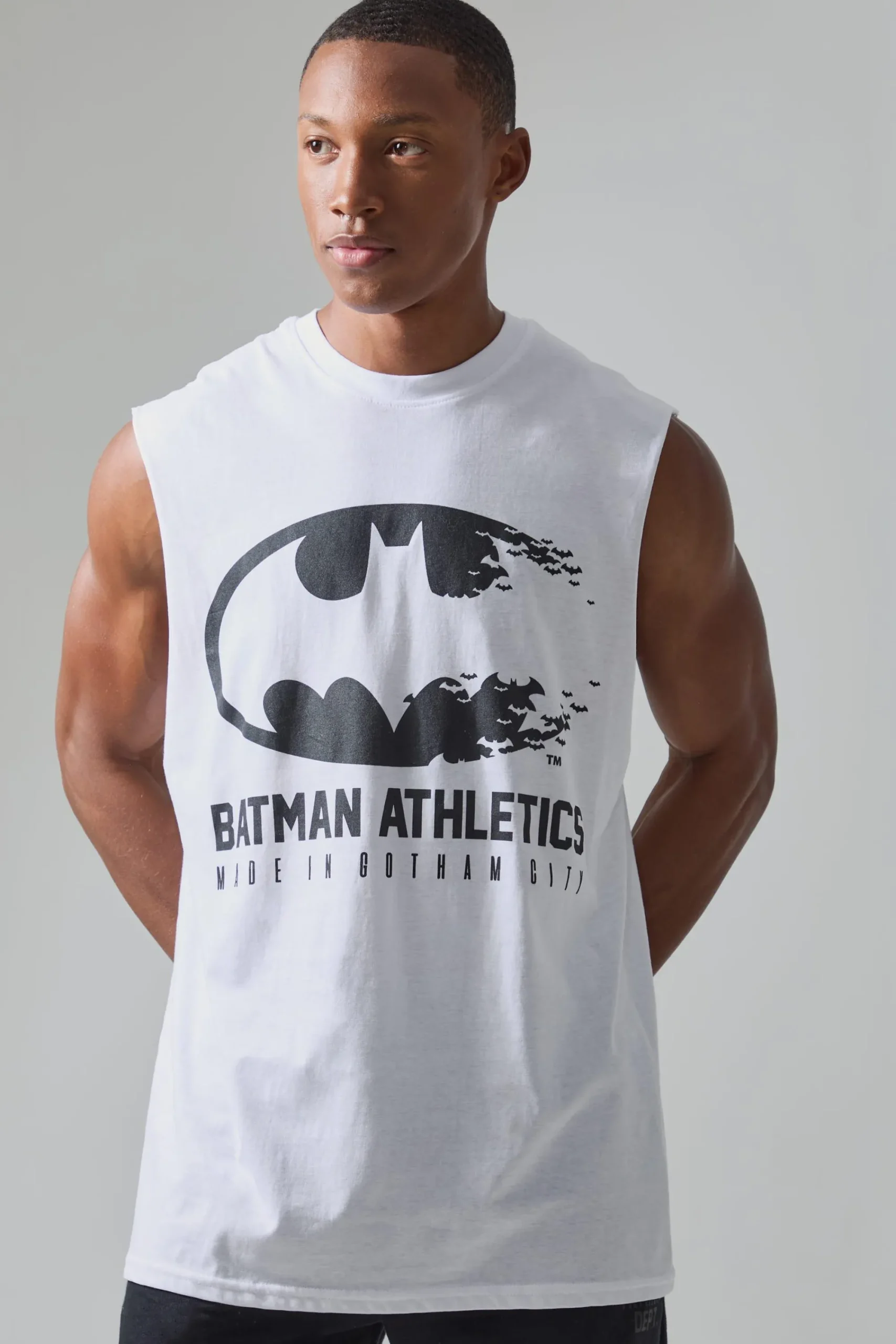 Active Batman Athletics License Reg Fit Tank | UK^boohooMAN Clearance