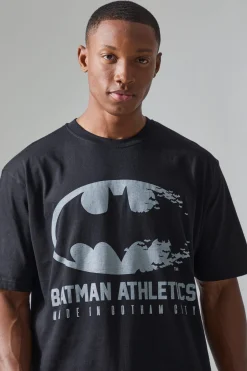 Active Batman Athletics License Oversized T-shirt | UK^boohooMAN Online